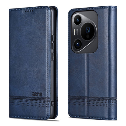 For Huawei Pura 70 Pro / 70 Pro+ AZNS Magnetic Calf Texture Flip Leather Phone Case(Dark Blue) by AZNS