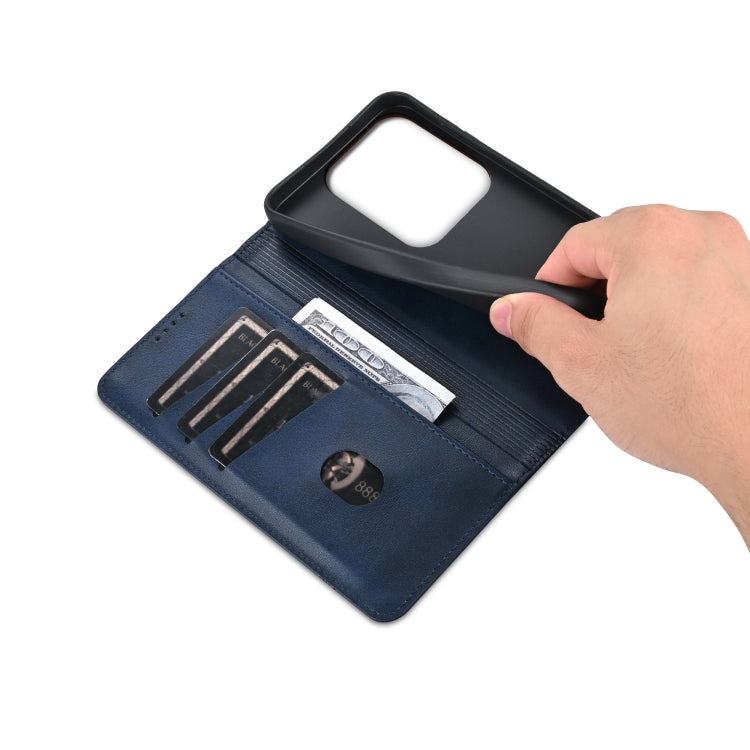 For Huawei Pura 70 Pro / 70 Pro+ AZNS Magnetic Calf Texture Flip Leather Phone Case(Dark Blue) by AZNS