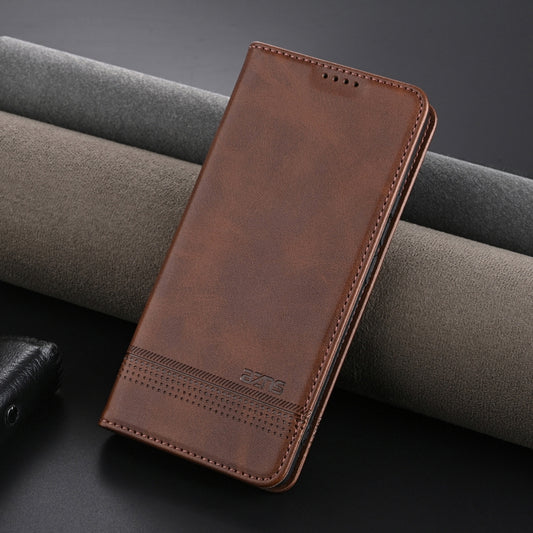 For Huawei Pura 70 Pro / 70 Pro+ AZNS Magnetic Calf Texture Flip Leather Phone Case(Dark Brown) by AZNS