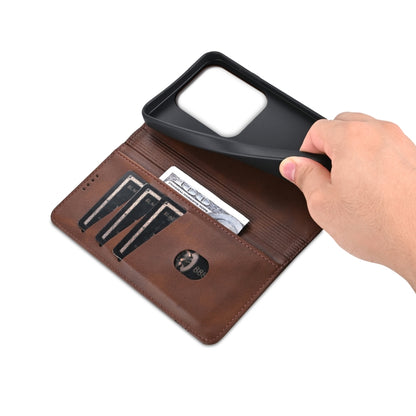 For Huawei Pura 70 Pro / 70 Pro+ AZNS Magnetic Calf Texture Flip Leather Phone Case(Dark Brown) by AZNS