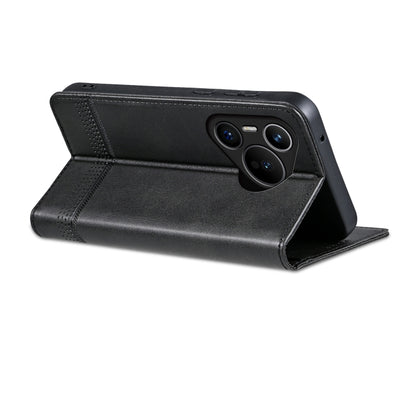 For Huawei Pura 70 Fine Hole AZNS Magnetic Calf Texture Flip Leather Phone Case(Black) by AZNS