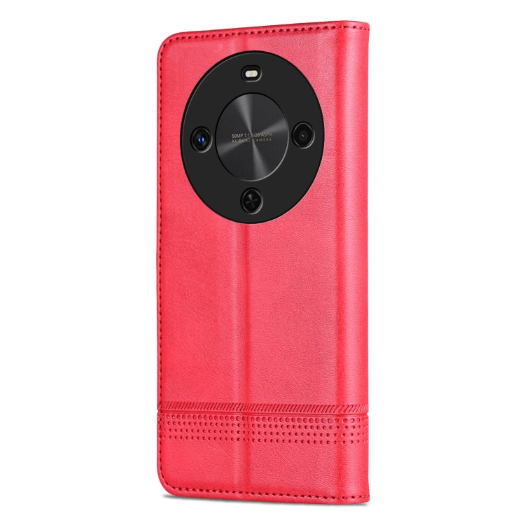 For Huawei Maimang 30 AZNS Magnetic Calf Texture Flip Leather Phone Case(Red) by AZNS