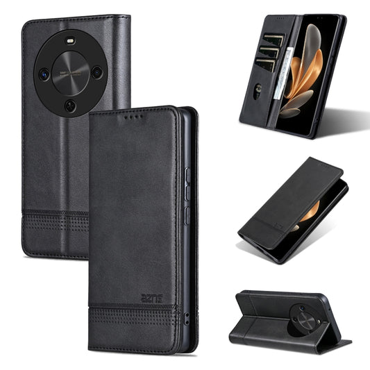 For Huawei Maimang 30 AZNS Magnetic Calf Texture Flip Leather Phone Case(Black) by AZNS