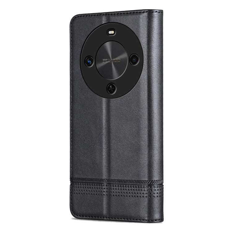 For Huawei Maimang 30 AZNS Magnetic Calf Texture Flip Leather Phone Case(Black) by AZNS