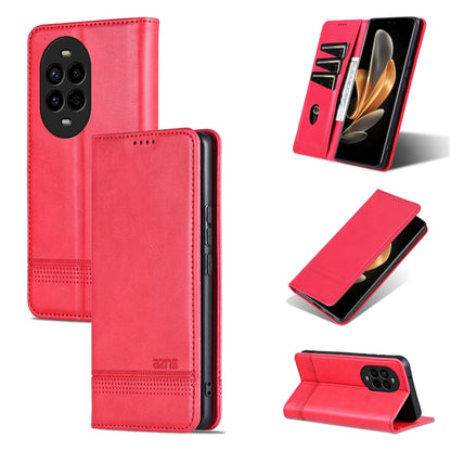 For Huawei nova 13 Pro AZNS Magnetic Calf Texture Flip Leather Phone Case(Red) by AZNS