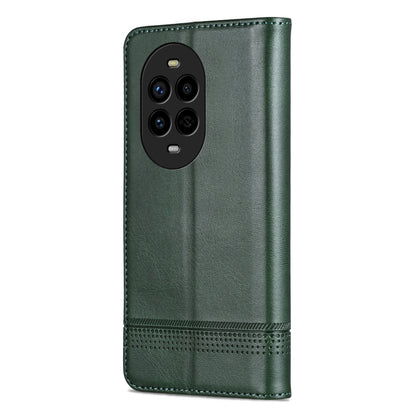 For Huawei nova 13 Pro AZNS Magnetic Calf Texture Flip Leather Phone Case(Dark Green) by AZNS