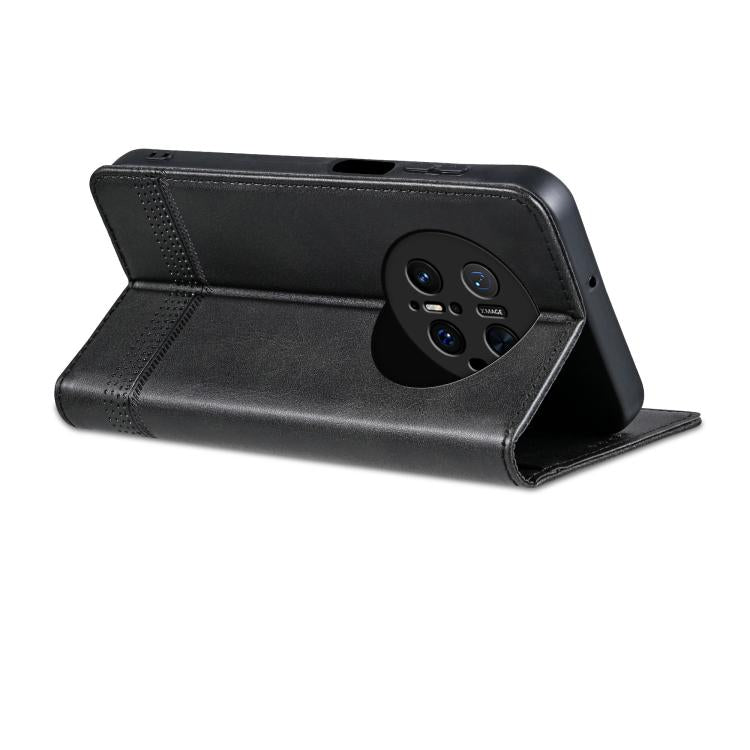 For Huawei Mate 70 Pro / 70 Pro+ AZNS Magnetic Calf Texture Flip Leather Phone Case(Black) by AZNS