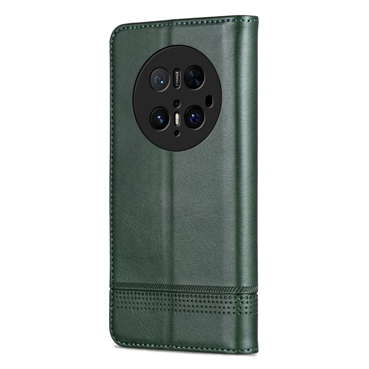 For Huawei Mate 70 Pro / 70 Pro+ AZNS Magnetic Calf Texture Flip Leather Phone Case(Dark Green) by AZNS