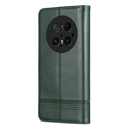 For Huawei Mate 70 Pro / 70 Pro+ AZNS Magnetic Calf Texture Flip Leather Phone Case(Dark Green) by AZNS