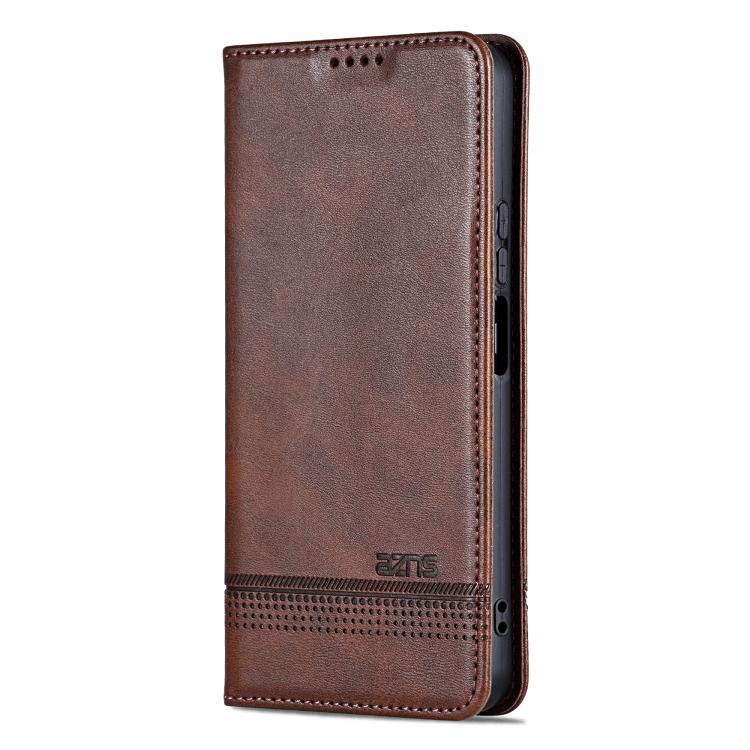 For Huawei Mate 70 Pro / 70 Pro+ AZNS Magnetic Calf Texture Flip Leather Phone Case(Dark Brown) by AZNS