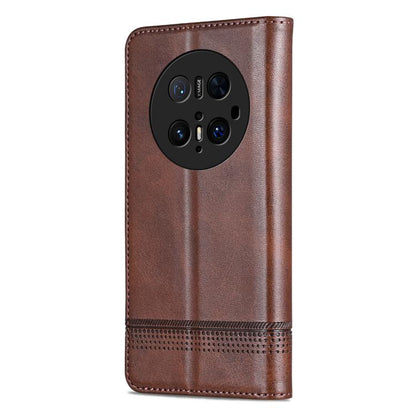 For Huawei Mate 70 Pro / 70 Pro+ AZNS Magnetic Calf Texture Flip Leather Phone Case(Dark Brown) by AZNS