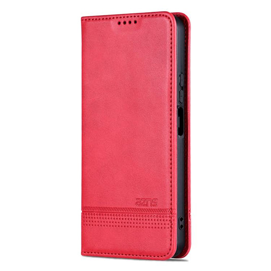 For Huawei Mate 70 AZNS Magnetic Calf Texture Flip Leather Phone Case(Red) by AZNS