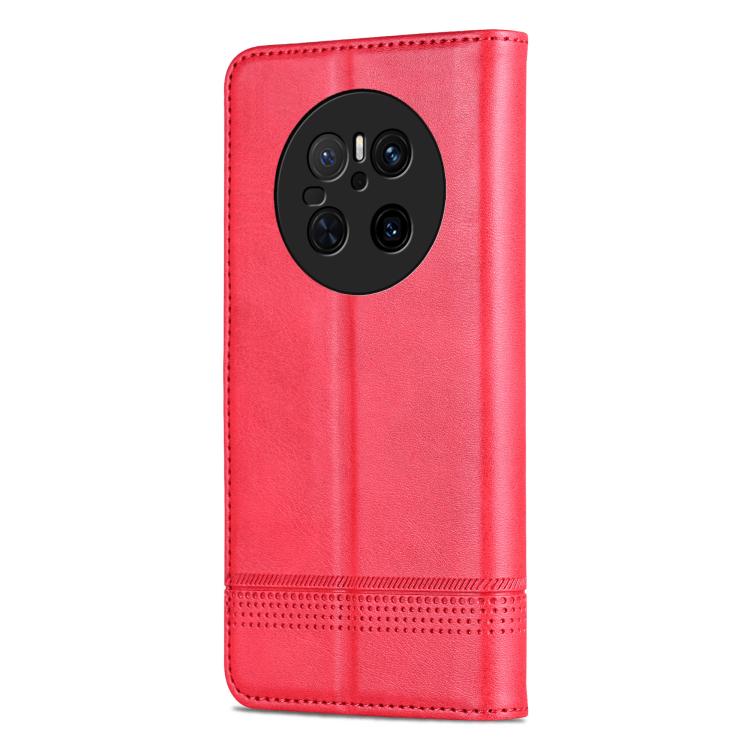 For Huawei Mate 70 AZNS Magnetic Calf Texture Flip Leather Phone Case(Red) by AZNS