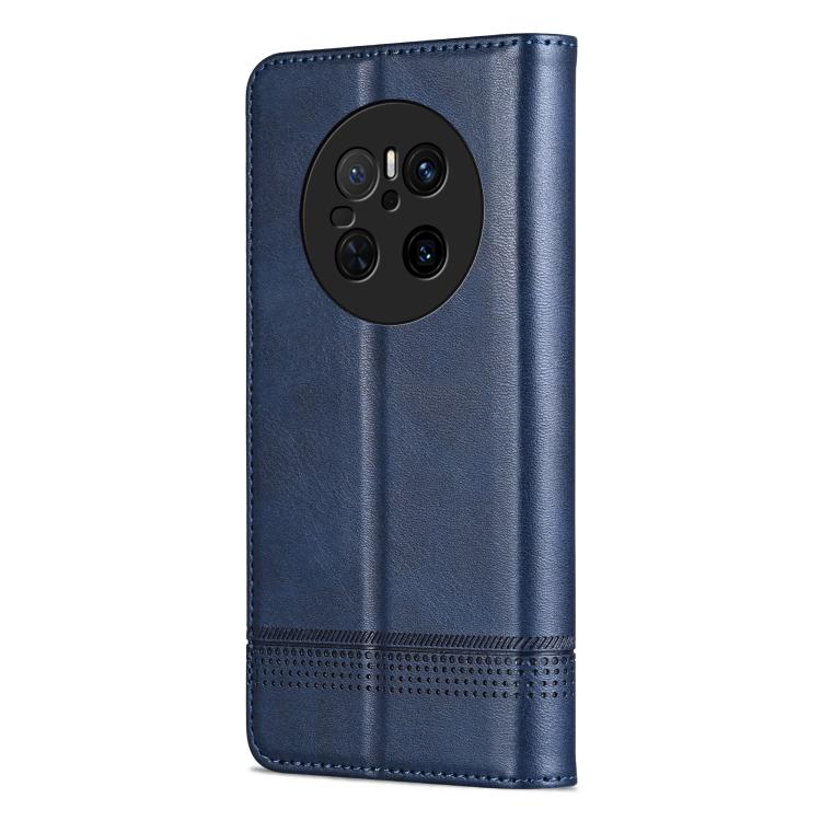 For Huawei Mate 70 AZNS Magnetic Calf Texture Flip Leather Phone Case(Dark Blue) by AZNS