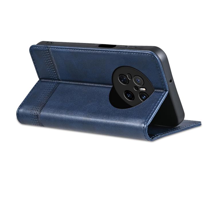 For Huawei Mate 70 AZNS Magnetic Calf Texture Flip Leather Phone Case(Dark Blue) by AZNS