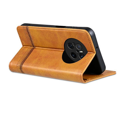 For Huawei Mate 70 AZNS Magnetic Calf Texture Flip Leather Phone Case(Light Brown) by AZNS