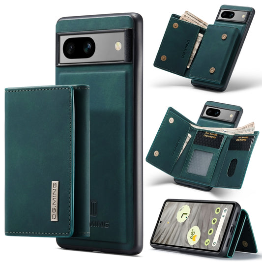 For Google Pixel 7A DG.MING M1 Series 3-Fold Multi Card Wallet + Magnetic Phone Case(Green) by DG.MING