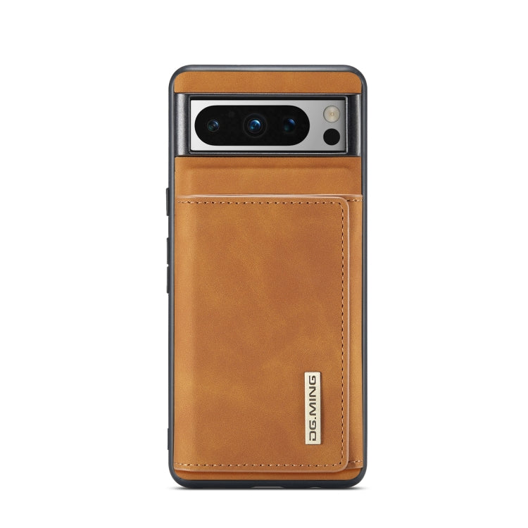 For Google Pixel 8 Pro DG.MING M1 Series 3-Fold Multi Card Wallet + Magnetic Phone Case(Brown) by DG.MING