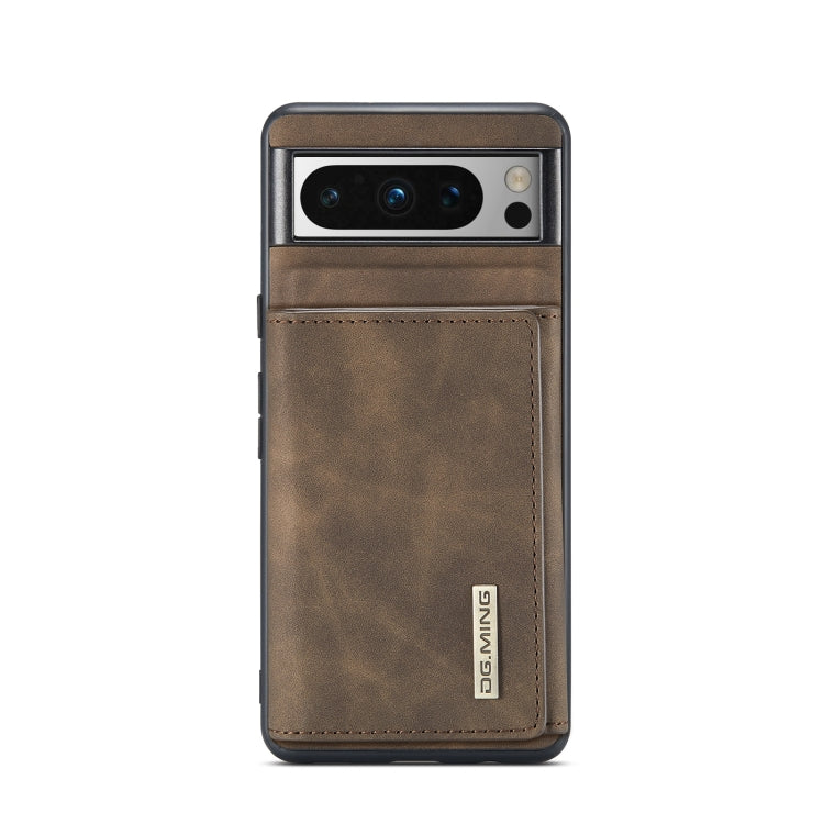 For Google Pixel 8 Pro DG.MING M1 Series 3-Fold Multi Card Wallet + Magnetic Phone Case(Coffee) by DG.MING