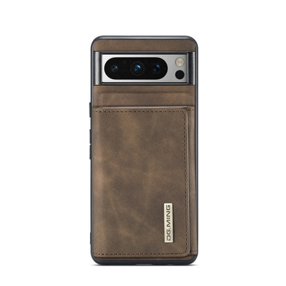 For Google Pixel 8 Pro DG.MING M1 Series 3-Fold Multi Card Wallet + Magnetic Phone Case(Coffee) by DG.MING