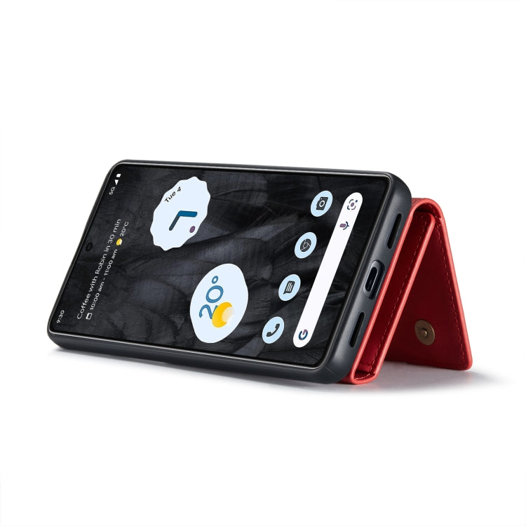 For Google Pixel 8 Pro DG.MING M1 Series 3-Fold Multi Card Wallet + Magnetic Phone Case(Red) by DG.MING