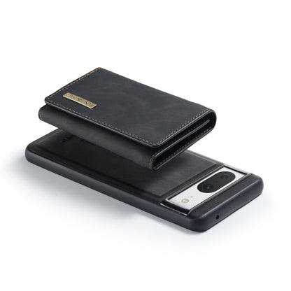 For Google Pixel 8 DG.MING M1 Series 3-Fold Multi Card Wallet + Magnetic Phone Case(Black) by DG.MING