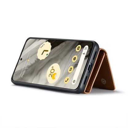 For Google Pixel 8 DG.MING M1 Series 3-Fold Multi Card Wallet + Magnetic Phone Case(Brown) by DG.MING
