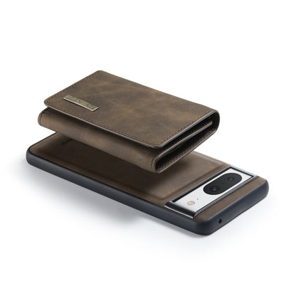 For Google Pixel 8 DG.MING M1 Series 3-Fold Multi Card Wallet + Magnetic Phone Case(Coffee) by DG.MING