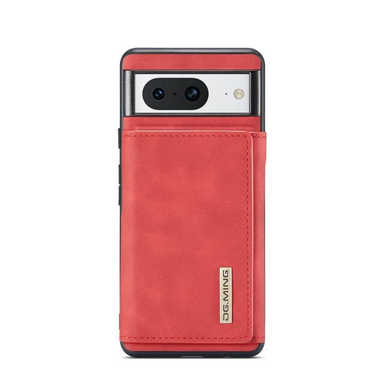 For Google Pixel 8 DG.MING M1 Series 3-Fold Multi Card Wallet + Magnetic Phone Case(Red) by DG.MING