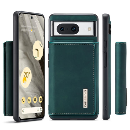 For Google Pixel 8 DG.MING M1 Series 3-Fold Multi Card Wallet + Magnetic Phone Case(Green) by DG.MING