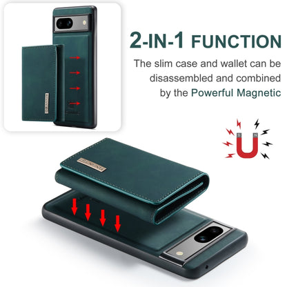 For Google Pixel 8A DG.MING M1 Series 3-Fold Multi Card Wallet + Magnetic Phone Case(Green) by DG.MING