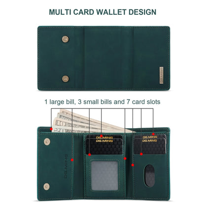 For Google Pixel 8A DG.MING M1 Series 3-Fold Multi Card Wallet + Magnetic Phone Case(Green) by DG.MING
