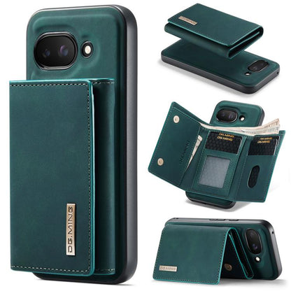 For Google Pixel 9a DG.MING M1 Series 3-Fold Multi Card Wallet + Magnetic Phone Case(Green) by DG.MING