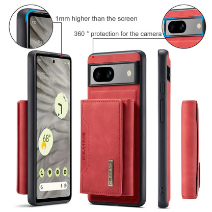 For Google Pixel 8A DG.MING M2 Series 3-Fold Multi Card Bag + Magnetic Phone Case(Red) by DG.MING