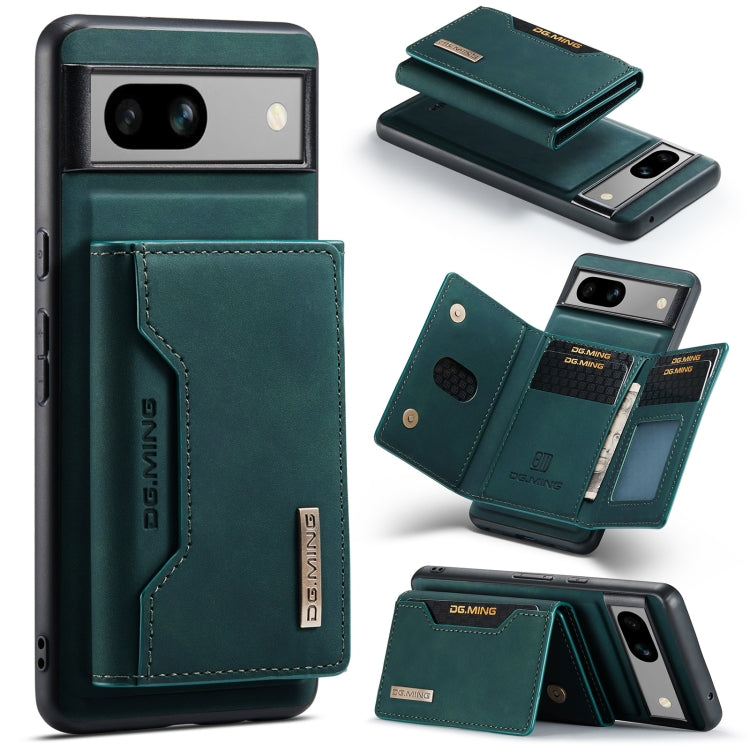For Google Pixel 8A DG.MING M2 Series 3-Fold Multi Card Bag + Magnetic Phone Case(Green) by DG.MING