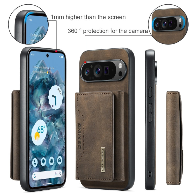 For Google Pixel 9 Pro XL DG.MING M2 Series 3-Fold Multi Card Bag + Magnetic Phone Case(Coffee) by DG.MING