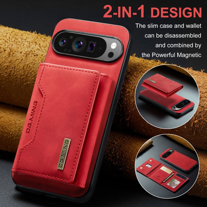 For Google Pixel 9 Pro XL DG.MING M2 Series 3-Fold Multi Card Bag + Magnetic Phone Case(Red) by DG.MING