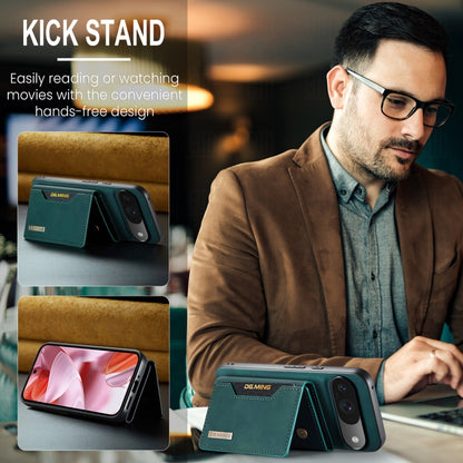 For Google Pixel 9 / 9 Pro DG.MING M2 Series 3-Fold Multi Card Bag + Magnetic Phone Case(Green) by DG.MING