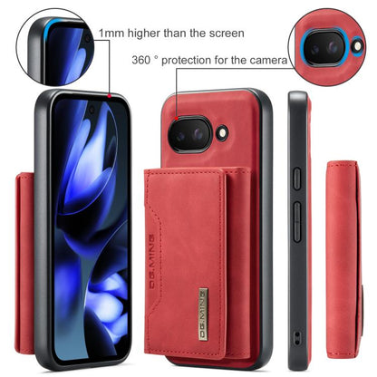For Google Pixel 9a DG.MING M2 Series 3-Fold Multi Card Bag + Magnetic Phone Case(Red) by DG.MING