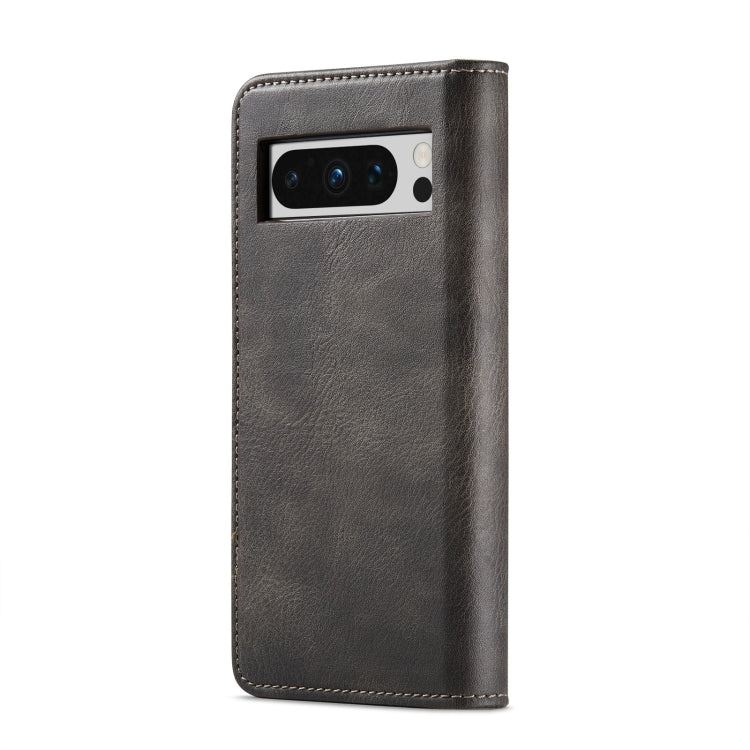 For Google Pixel 8 Pro DG.MING Crazy Horse Texture Detachable Magnetic Leather Phone Case(Grey) by DG.MING