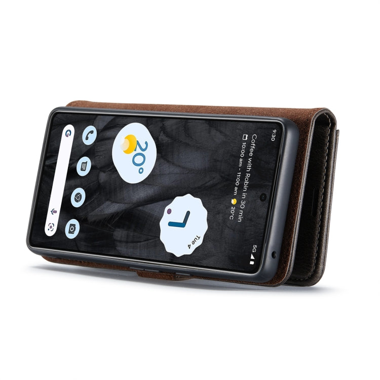 For Google Pixel 8 Pro DG.MING Crazy Horse Texture Detachable Magnetic Leather Phone Case(Grey) by DG.MING