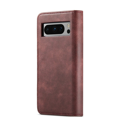 For Google Pixel 8 Pro DG.MING Crazy Horse Texture Detachable Magnetic Leather Phone Case(Red) by DG.MING