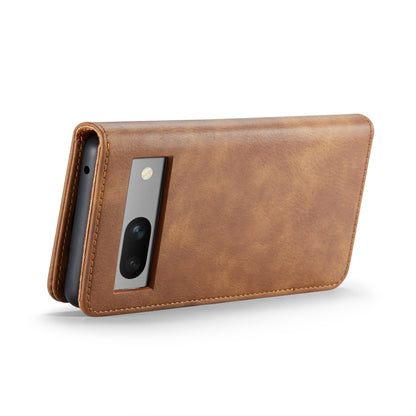 For Google Pixel 8A DG.MING Crazy Horse Texture Detachable Magnetic Leather Phone Case(Brown) by DG.MING