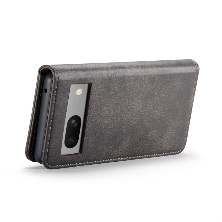 For Google Pixel 8A DG.MING Crazy Horse Texture Detachable Magnetic Leather Phone Case(Grey) by DG.MING