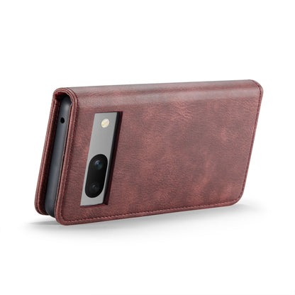 For Google Pixel 8A DG.MING Crazy Horse Texture Detachable Magnetic Leather Phone Case(Red) by DG.MING