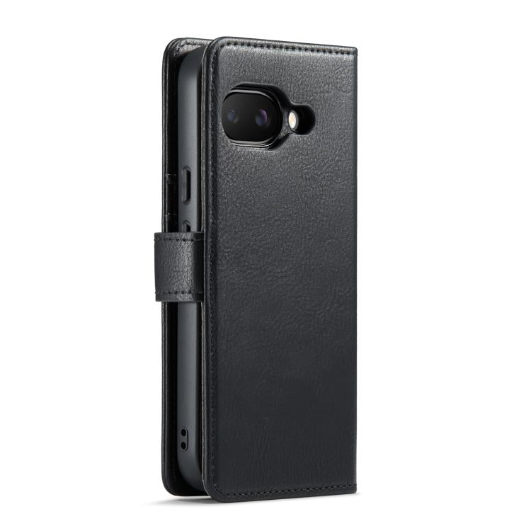 For Google Pixel 9a DG.MING Crazy Horse Texture Detachable Magnetic Leather Phone Case(Black) by DG.MING