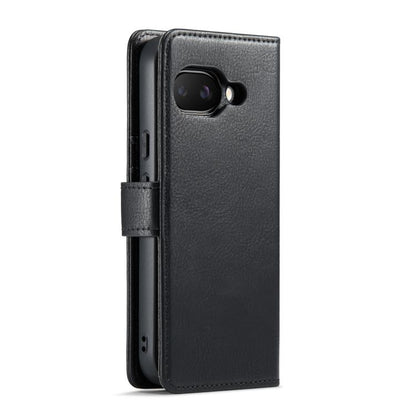 For Google Pixel 9a DG.MING Crazy Horse Texture Detachable Magnetic Leather Phone Case(Black) by DG.MING