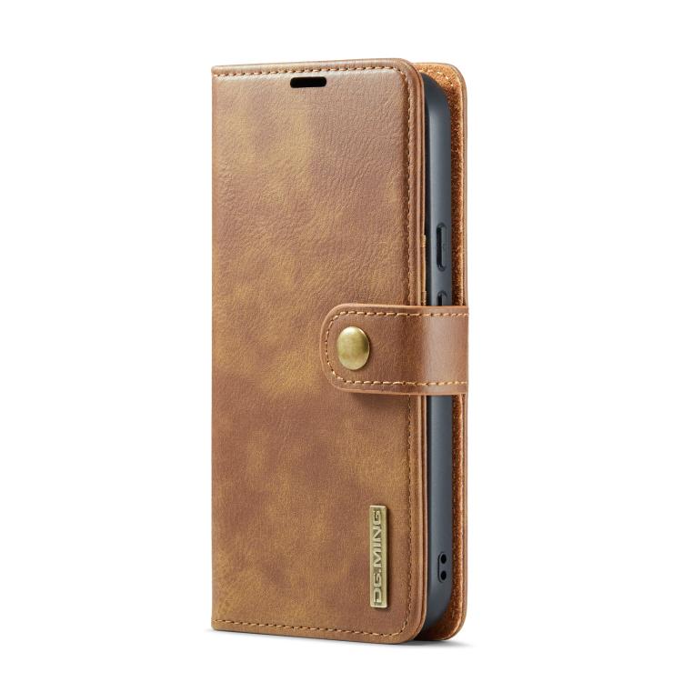 For Google Pixel 9a DG.MING Crazy Horse Texture Detachable Magnetic Leather Phone Case(Brown) by DG.MING