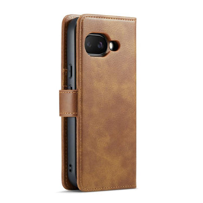 For Google Pixel 9a DG.MING Crazy Horse Texture Detachable Magnetic Leather Phone Case(Brown) by DG.MING