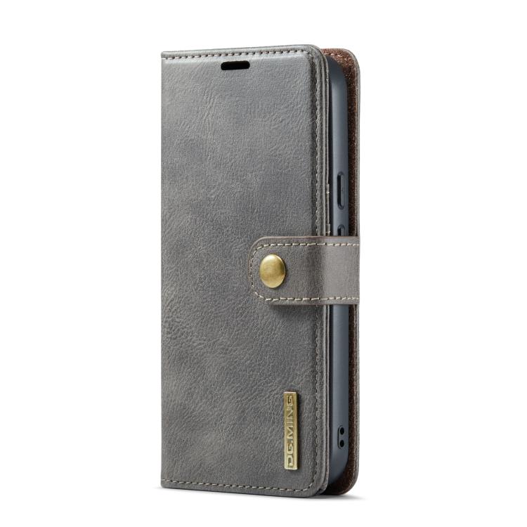 For Google Pixel 9a DG.MING Crazy Horse Texture Detachable Magnetic Leather Phone Case(Grey) by DG.MING